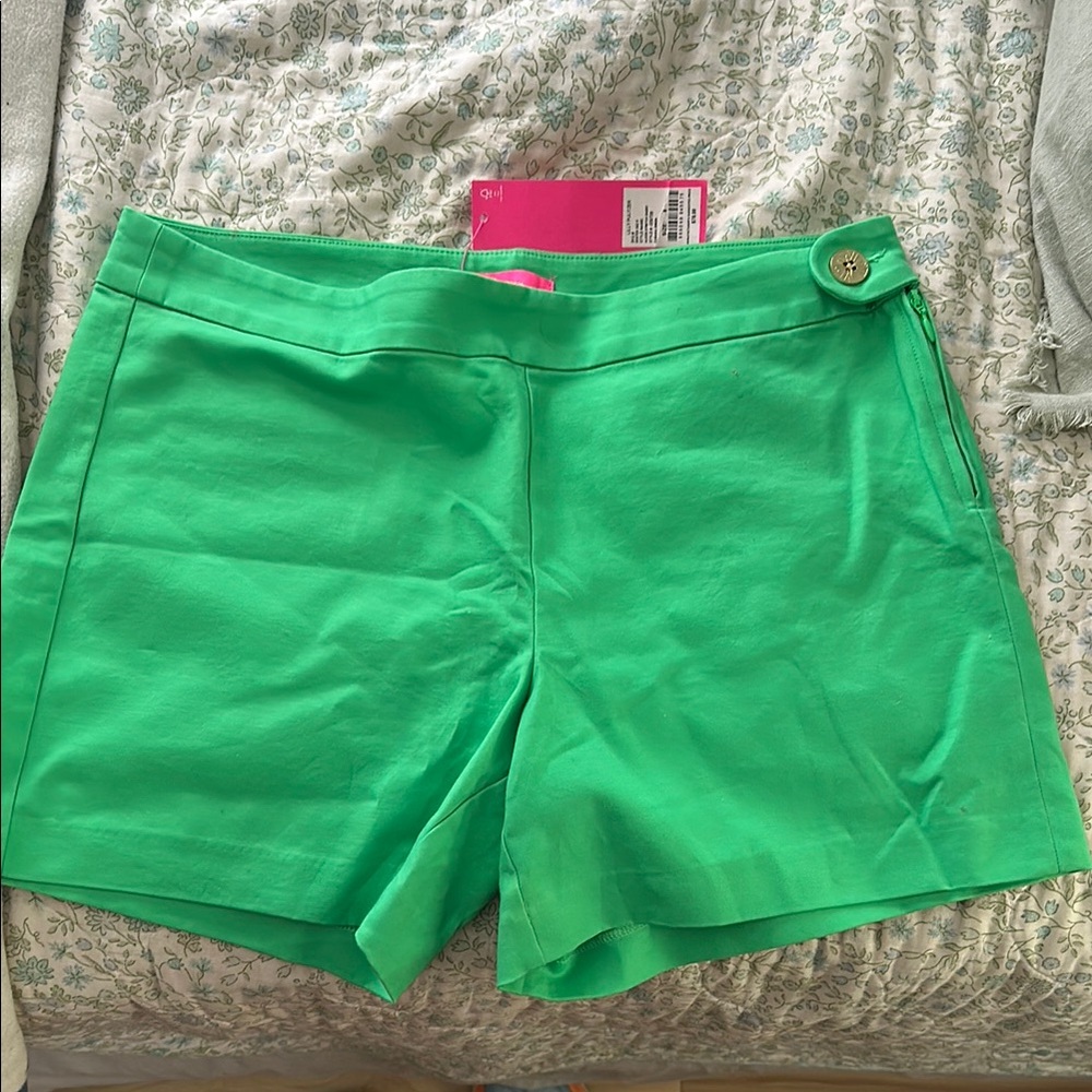 Lilly Pulitzer High Waist Green Shorts